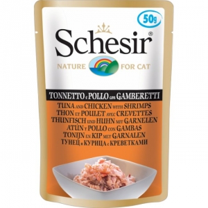 Schesir Cat Tuna and Chicken with Shrimps