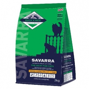 SAVARRA Adult Cat Hairball Control Duck and Rice