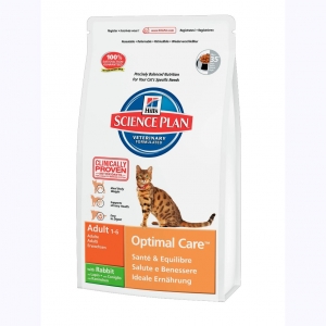 Hill's Science Plan Feline Adult Optimal Care с Кроликом