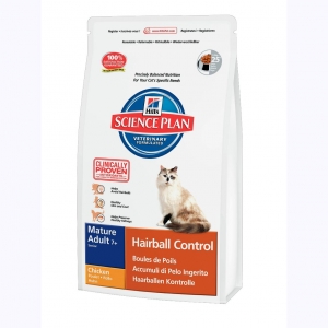 Hill's™ Science Plan™ Feline Mature Adult 7+ Hairball Control с Курицей