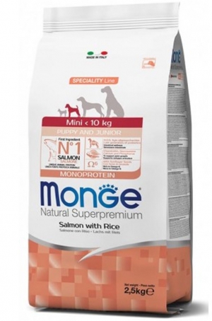Monge Dog Speciality Puppy & Junior Mini (Лосось, рис)