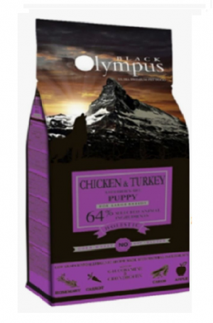 Black Olympus Puppy Large Chicken & Turkey