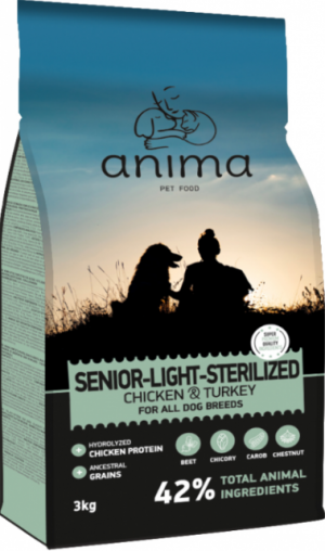 Anima Senior-Light-Sterilised Chicken & Turkey