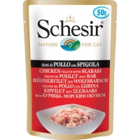 Schesir Cat Chicken fillets with Seabass