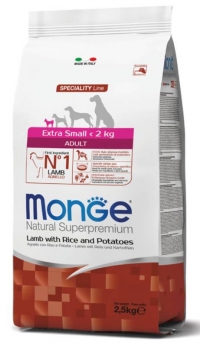 Monge Dog Speciality Adult X-Small (Ягненок, рис, картофель)
