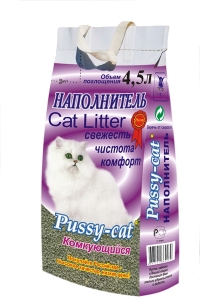 Наполнитель Pussy Cat (комкующийся)