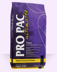 PRO PAC® ULTIMATESTM DOG CHICKEN & BROWN RICE PUPPY
